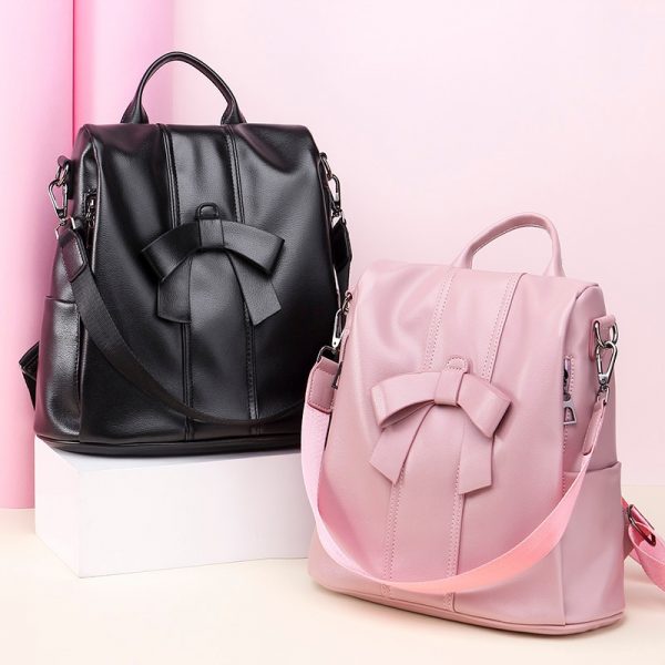 Leisure Women Backpack High Quality Leather Lady Anti Theft Shoulder Bags Lovely Girls School Bags Women Traveling Backpack