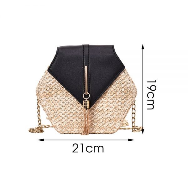 Mulit Style Straw leather Handbag Women Summer Rattan Bag Handmade Woven Beach Circle Bohemia Shoulder Bag New Fashion