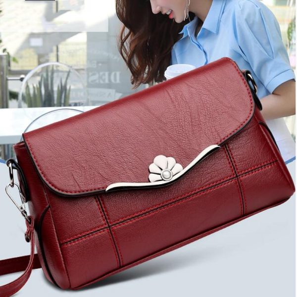 Women Bags  Shoulder Bag Fashion Handbag and Purse PU Leather Crossbody Bags for Women  New Black&Red