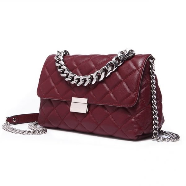 Small luxury handbags Leather Ladies Crossbody bag Diamond Lattice Female Totes