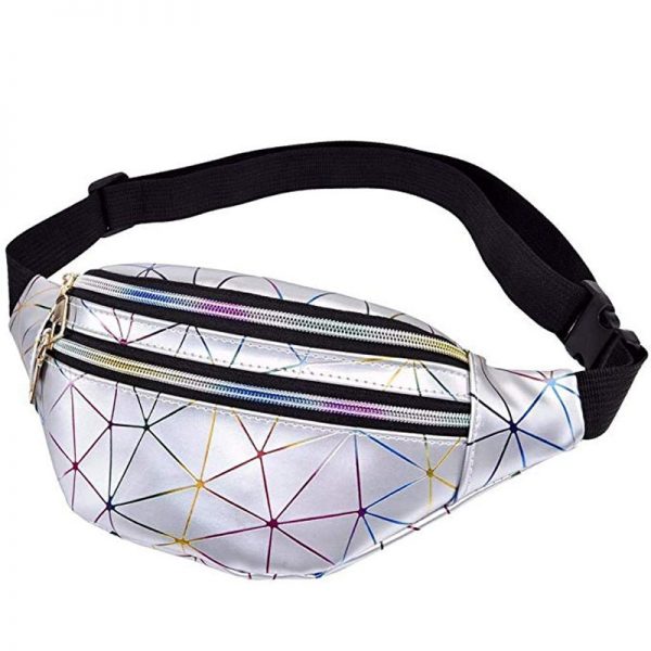 Holographic Waist Bags | Pink Silver Pack