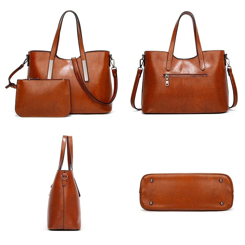 Women's Vintage Handbag | Oil Wax Leather - Gift-Bagz